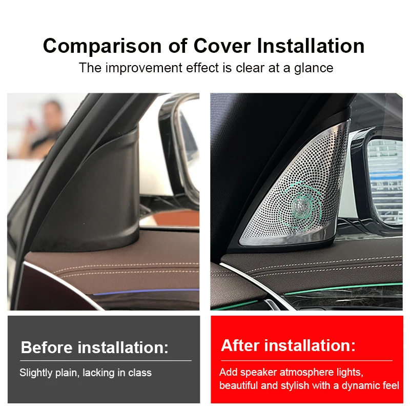 BMW G30 G31 용 조명 커버 오디오 업그레이드 LQ 플러그 앤 플레이 센터 스피커, 트위터 미드레인지 혼 서브우퍼 DSP 앰프