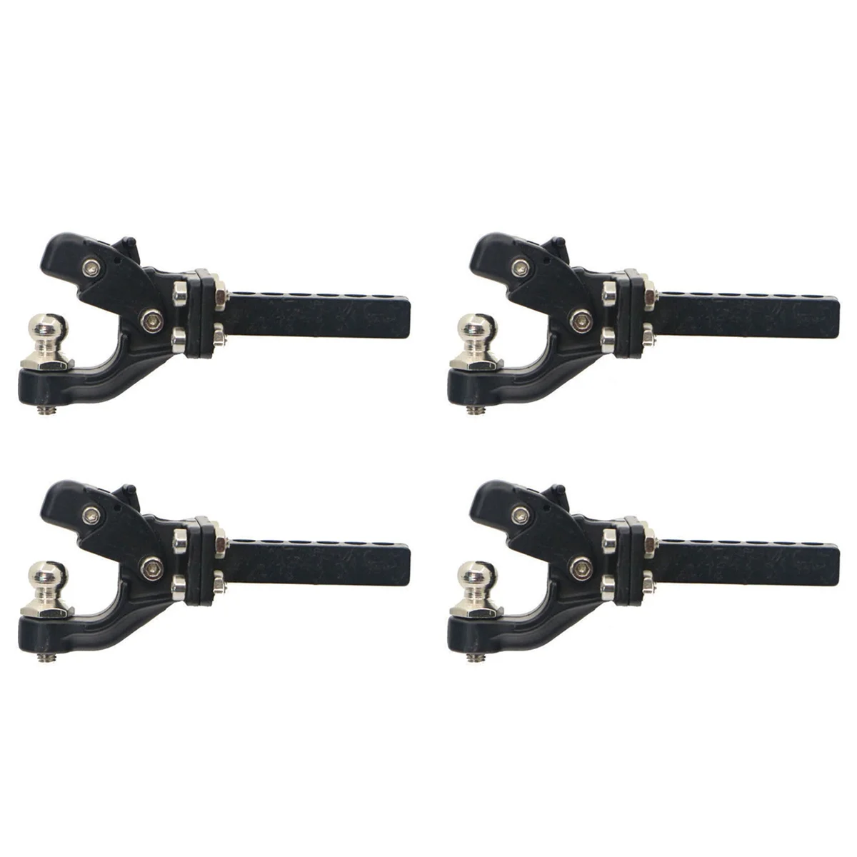 BAAU 4X Hitch Trailer Hook for 1:10 Scx10 90046 90047 Trx4 Rc Crawler Car