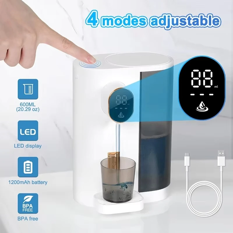 Mouthwash Dispenser Wall Mounted With4 Adjustable Levels Magnetic Holder Forbathroom