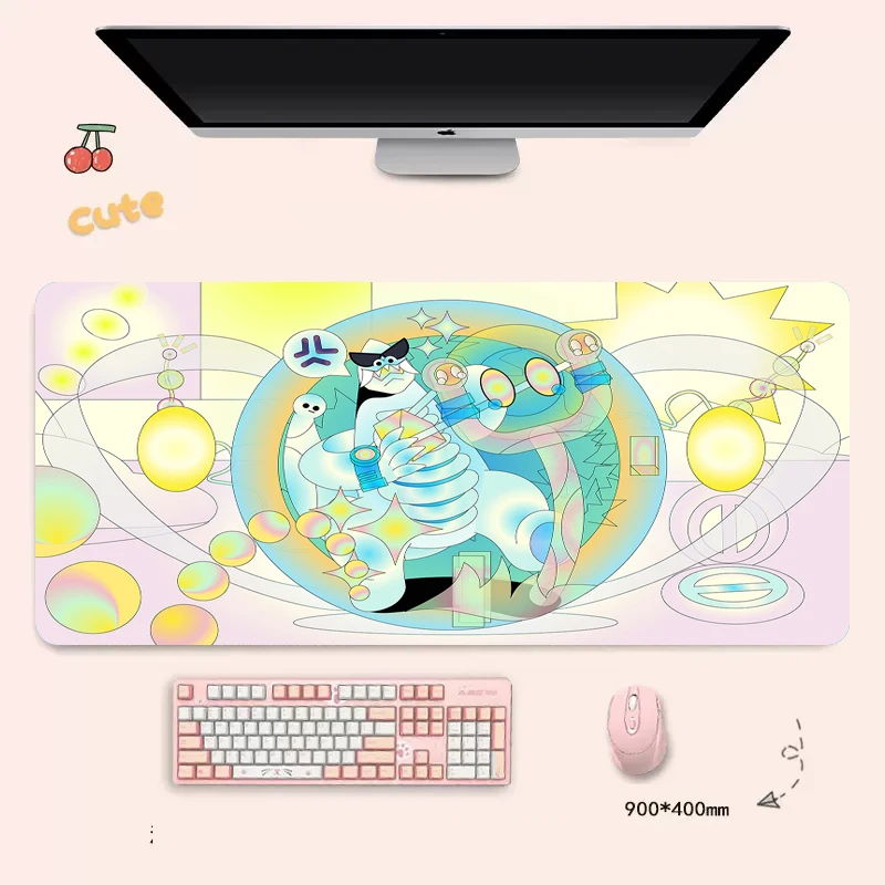 

Xxl Mouse Pad Technology Style Creative Desk Mat Monster Mousepad Gamer 900x400 Cute Office Accessories Pc Anime Mice Keyboards