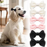 2PCS Pet Hair Clips For Dogs Pet Dog Bows With Metal Clip Large Dog Bows Hair Accessories Dog Bowknots Pet Supplies 1