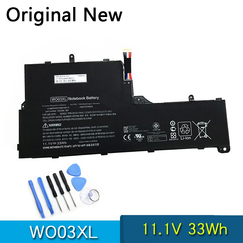 

Original Battery WO03XL For HP Split X2 13-M010DX M110SA M200EO M004TU P120CA Pavilion X2 13-P100ES P110NR P120CA TPN-Q133 IB5I