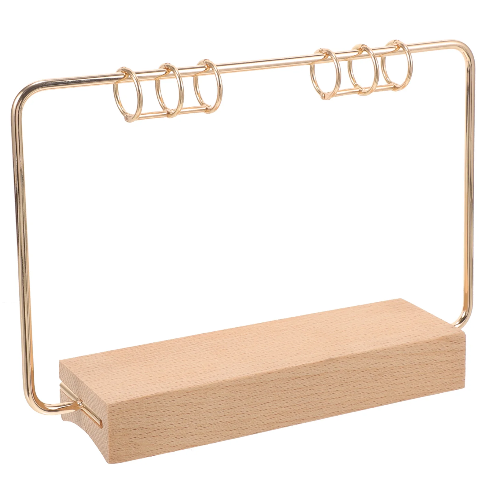 Solid Wood Desk Calendar Base Home Decor Accessories Holder Bracket Flip Stand Supplies Component