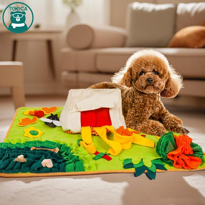 Pet Snuffle Feeding Mat Dog Cat Hidden Food Mats Dogs Sniffing Training Game Blanket Puppy Bite Resistant Educational Toys
