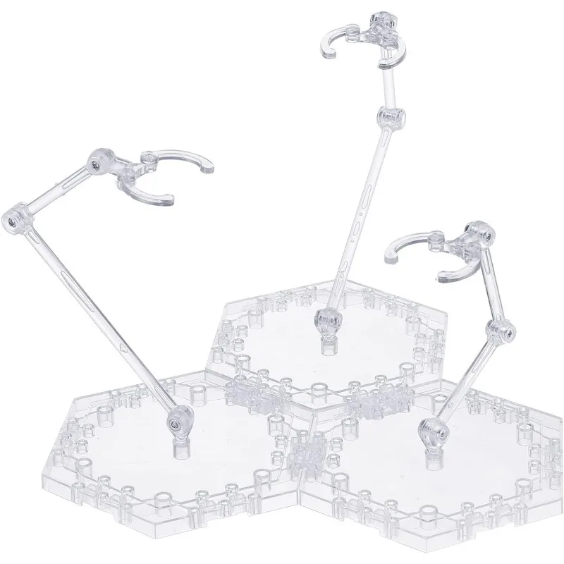 액션 피규어 스탠드 건담 스탠드, 3 인 전투 조립 액션 피규어 스탠드, 베이스 인형 모델 스탠드, 디스플레이 모델 스탠드, ..