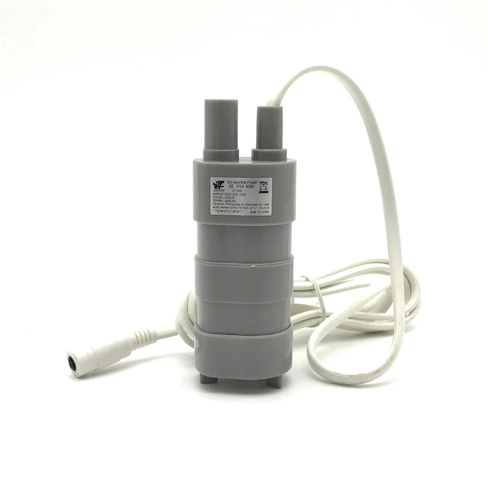 Water Pump 12V DC 1.2A 5M 600L/H 6-12V Solar Aquarium Three wire Micro Submersible Motor Water Pump