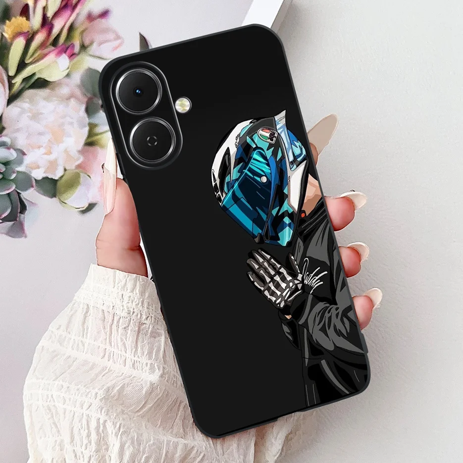 Stylish Painted Soft Silicone Phone Case - Vibrant Design Back Cover