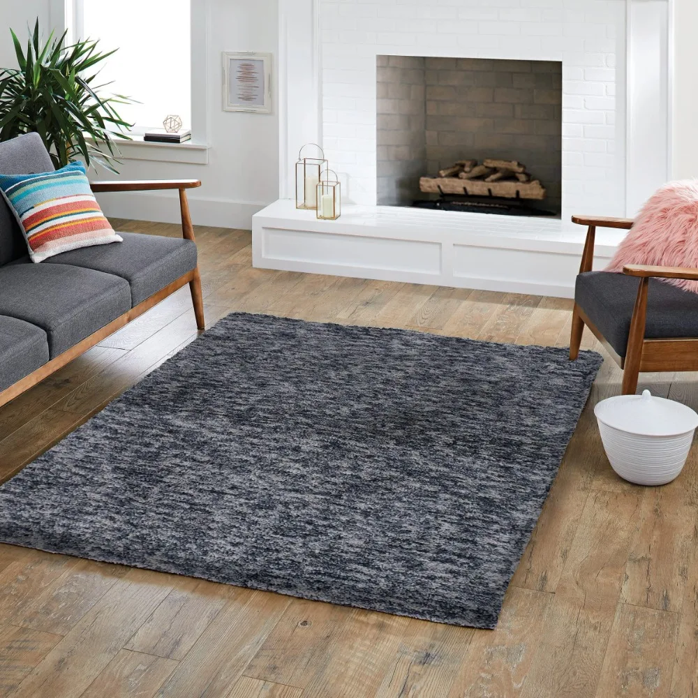 

5'x7' Gray Cottonball Shag Indoor Area Rug