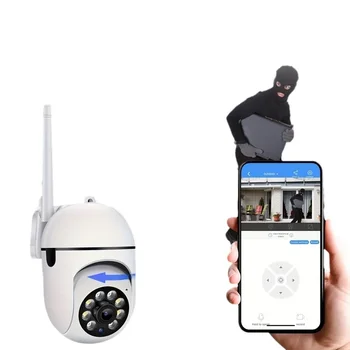 5MP Wifi IP Wireless Security Surveillance PTZ Camera 4X Zoom Cameras Tracking Two-way Audio HD Night Color Cam V360PRO APP 1