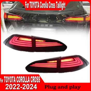 Upgrade LED Tail Light Assembly for Toyota Corolla Cross 2020-2023 – Dynamic Turn Signal, 2pcs