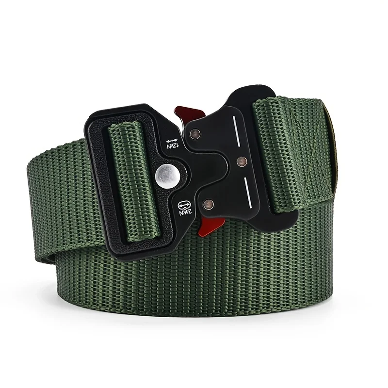 Tactical Belt Men Outdoor Hunting Multifunctional Combat Survival Canvas Nylon Sport
