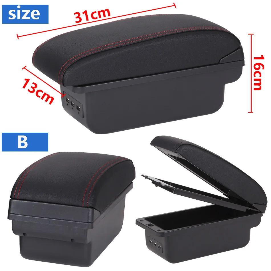 Für Suzuki SX4 Armlehne Innenteile Auto Armlehnenbox Nachrüstteile Aufbewahrungsbox Autozubehör Innendetails – Detail 3