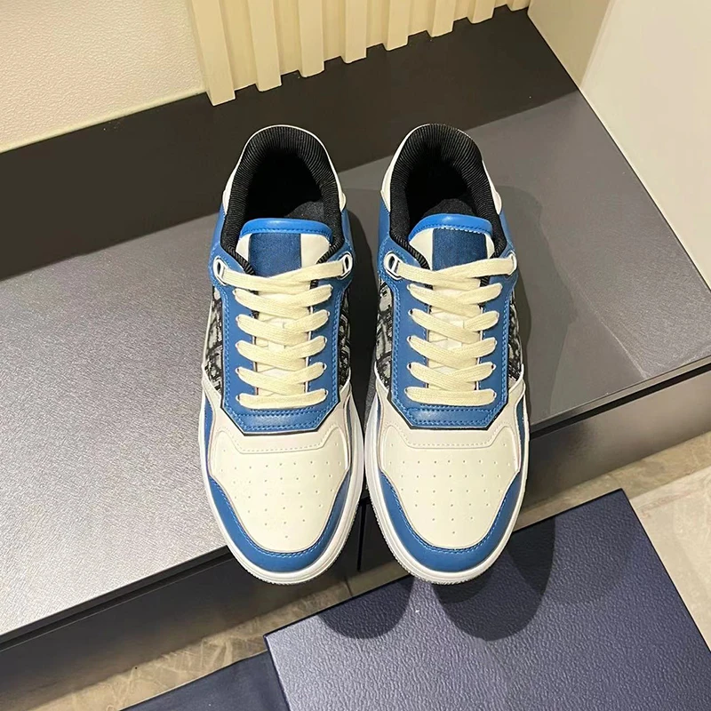 Scarpe sportive basse da uomo, nuove alla moda, con blocchi di colore, traspiranti, casual, da tavola, B27_voghion.com