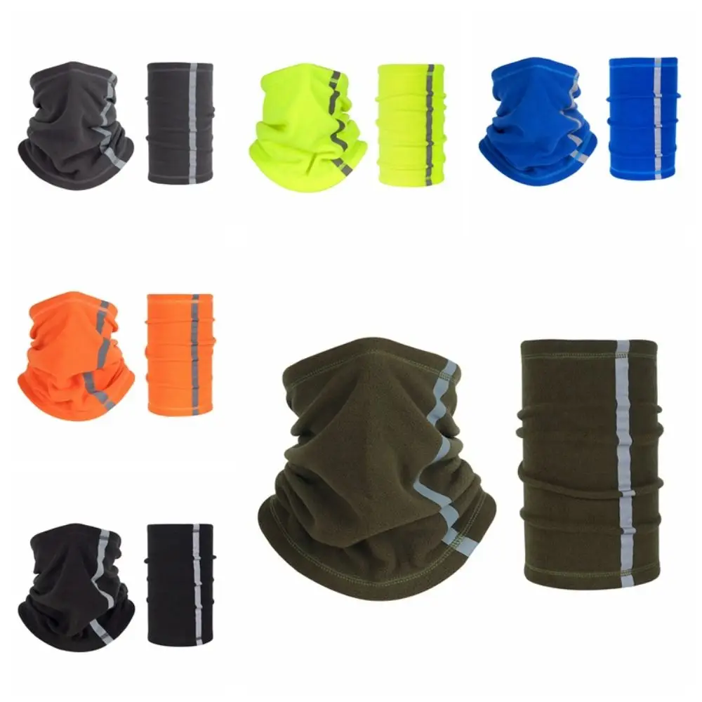 

Маска на половину лица для катания на лыжах и шеи флисовый теплый ветрозащитный шарф Светоотражающие ветрозащитные теплые флисовые шарфы на шею для женщин