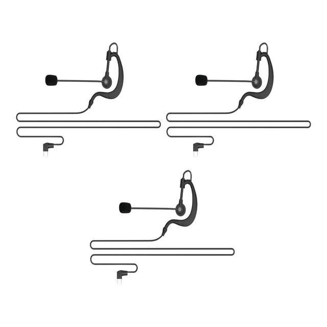 Referee Earphone Cable Stable Performance Black Referee Headset for Referee