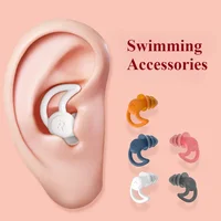 【58】Silicone Earplugs Sound Insulation Earplugs Three-layer Waterproof Swimming Earplugs Super Sound Insulation Noise Reduction 2