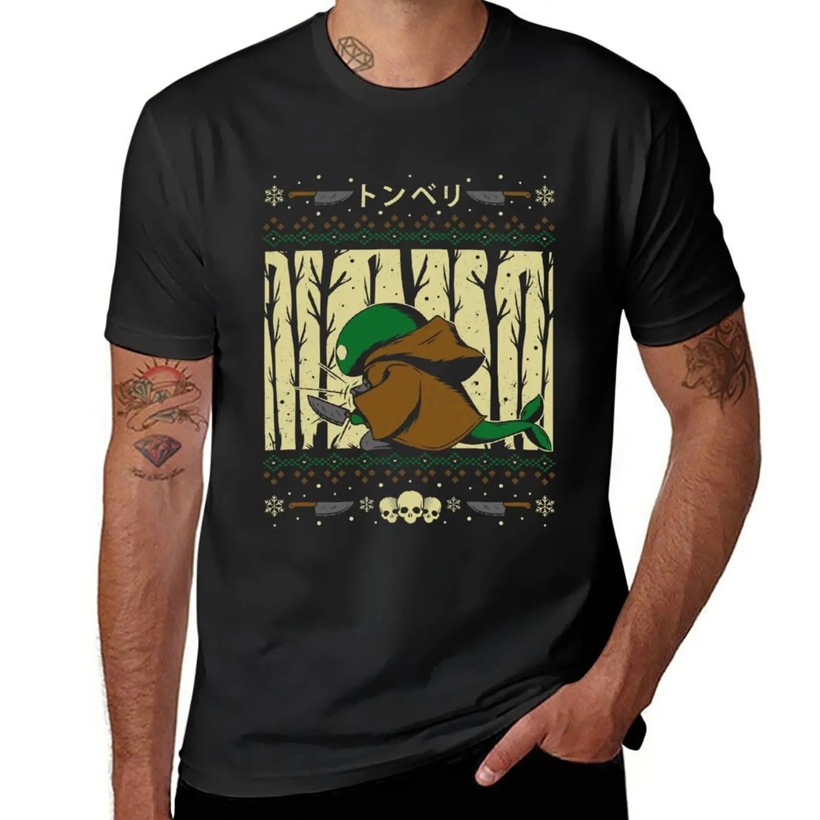 

Chef's Knife Christmas T-Shirt anime clothes hippie clothes Blouse mens big and tall t shirts
