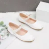 Spring Princess Shoe Fashion Versatile Exquisite Girl Shoe Comfort Non Slip Soft Soled Kid Shoes Simple Elegant Leather Shoes 2