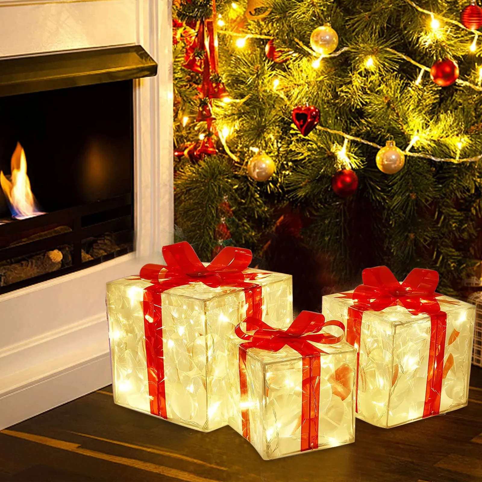 Tanio Christmas Light Box Outdoor Lighting Christmas Glow Decoration Gift sklep