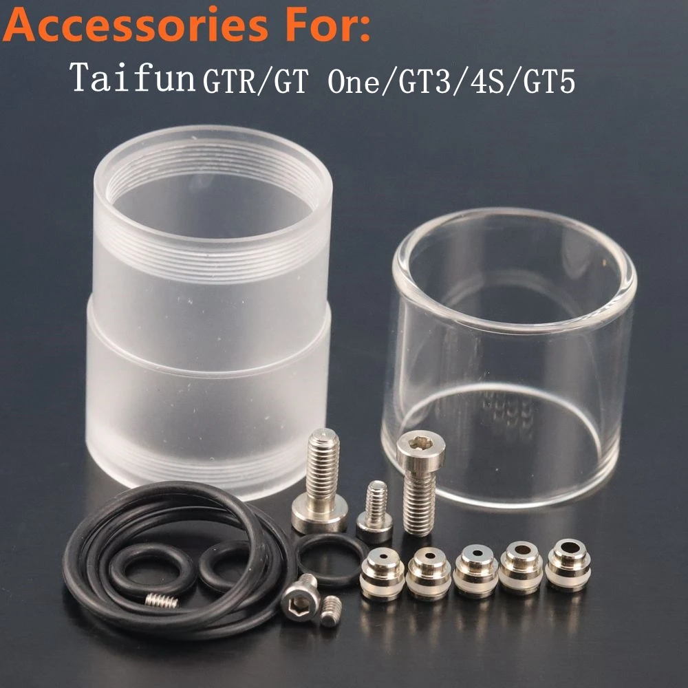 Taifun Series Accessories Silicone O-Rings Screws Glass Tank 5 Air Flow Pins For Taifun GTR/GT ONE/GT3/4S/GT5 taifun accessories