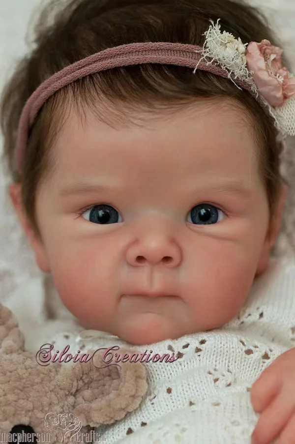 FBBD 19inch Reborn Baby Kit Bettie  Fresh Color Lifelike Soft Touch  Reborn Unpainted Kit DIY Parts