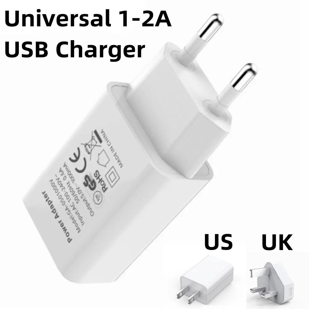 Universal Wall USB Charger Adapter with Multiple Plug Options - Efficient Power Supply for Phone and Electronic Device Charging