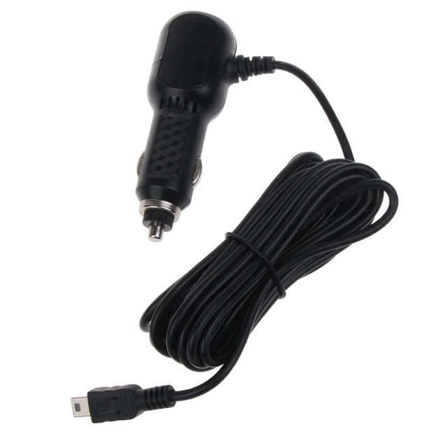 Dash Cam Car Charger Mini USB Cable 11.5ft Power Cord Supply for DVR Camera  GPS