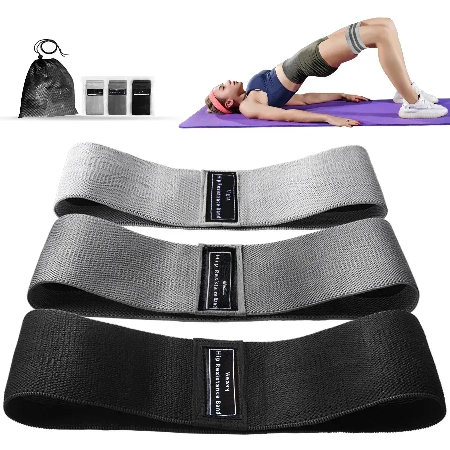 Fabric Resistance Hip Booty Bands Glute Thigh Elastic Workout Bands Squat Circle Stretch Fitness Strips Loops Yoga Gym Equipment 1