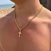 2024 Gold Cross Pendant Necklace – Unisex Minimalist Jewelry