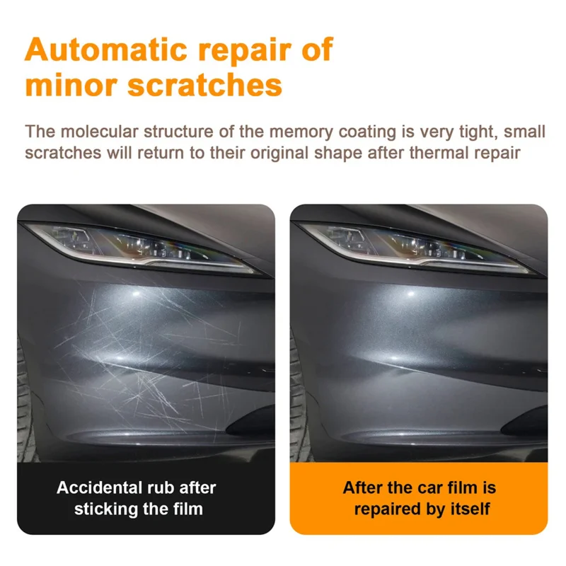 Pellicola protettiva per vernice auto trasparente antigraffio TPU per Tesla Model 3 Y X S 2016-2023 - immagine 3