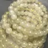 Meihan A+ Natural Libyan Gold Tektite Meteorite Round Loose Beads Bracelet For Jewelry Making Design Gift 5