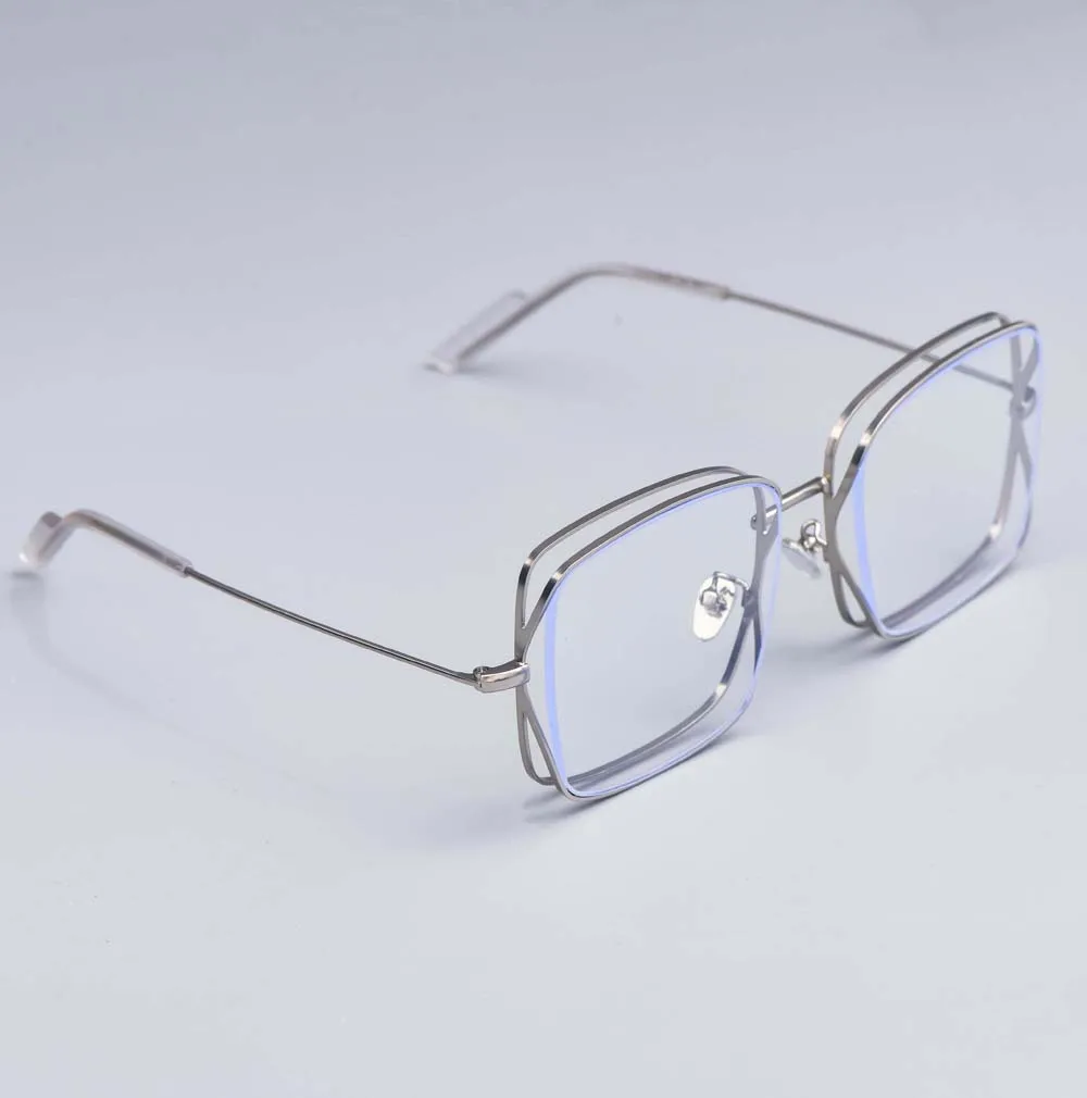 Stylish Square Metal-Frame Mirror Sunglasses - Unisex UV400 Vintage Shades