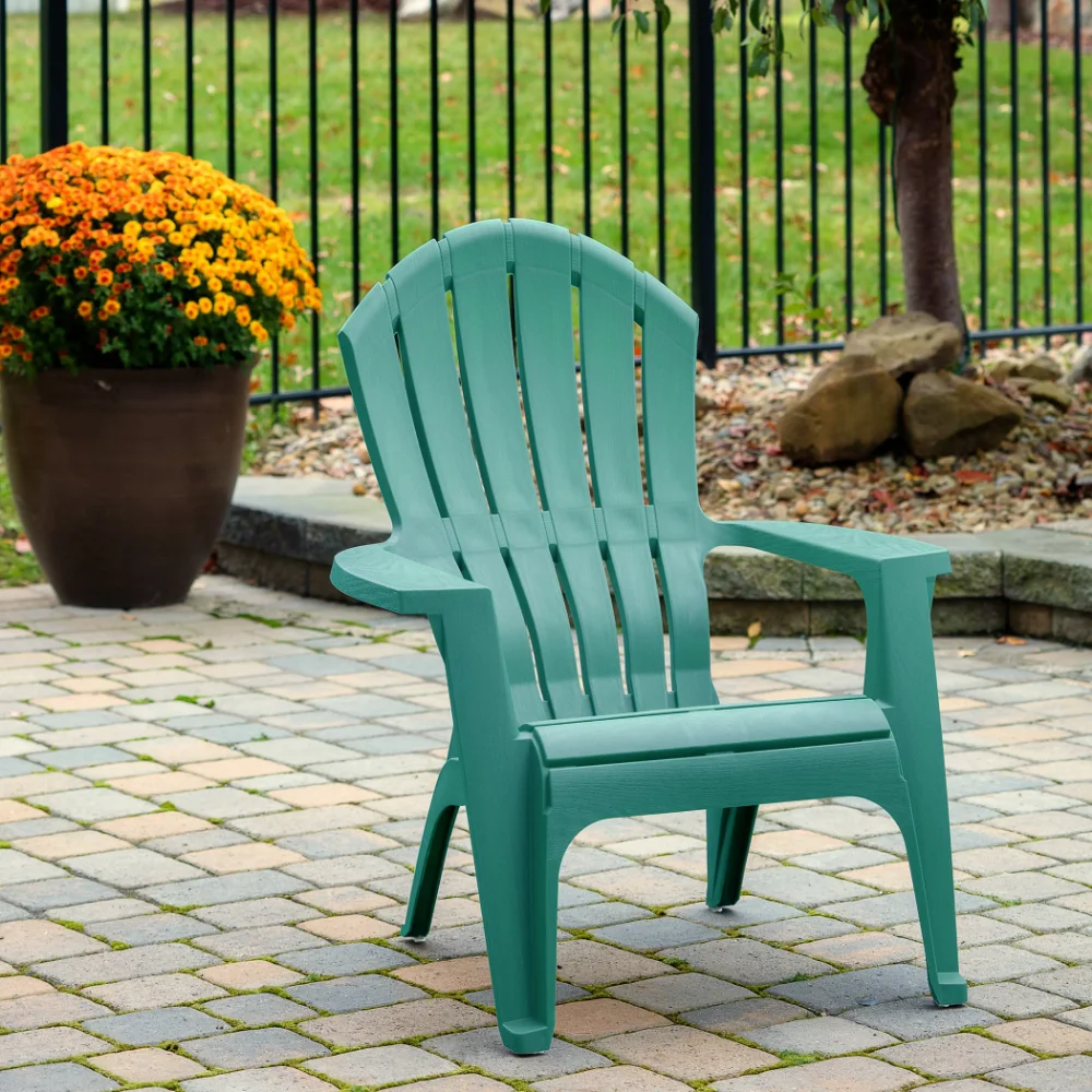 Realcomfort Adirondack Blue Plastic Outdoor Chairs Adams