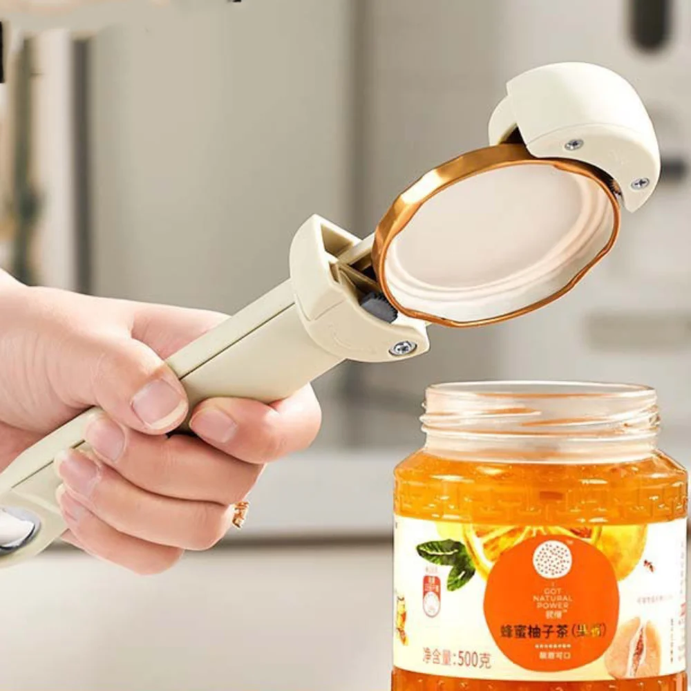 

Multifunctional Bottle Opener Compact Convenient Adjustable Jar Lid Gripper Durable Anti Slip Beer Cap