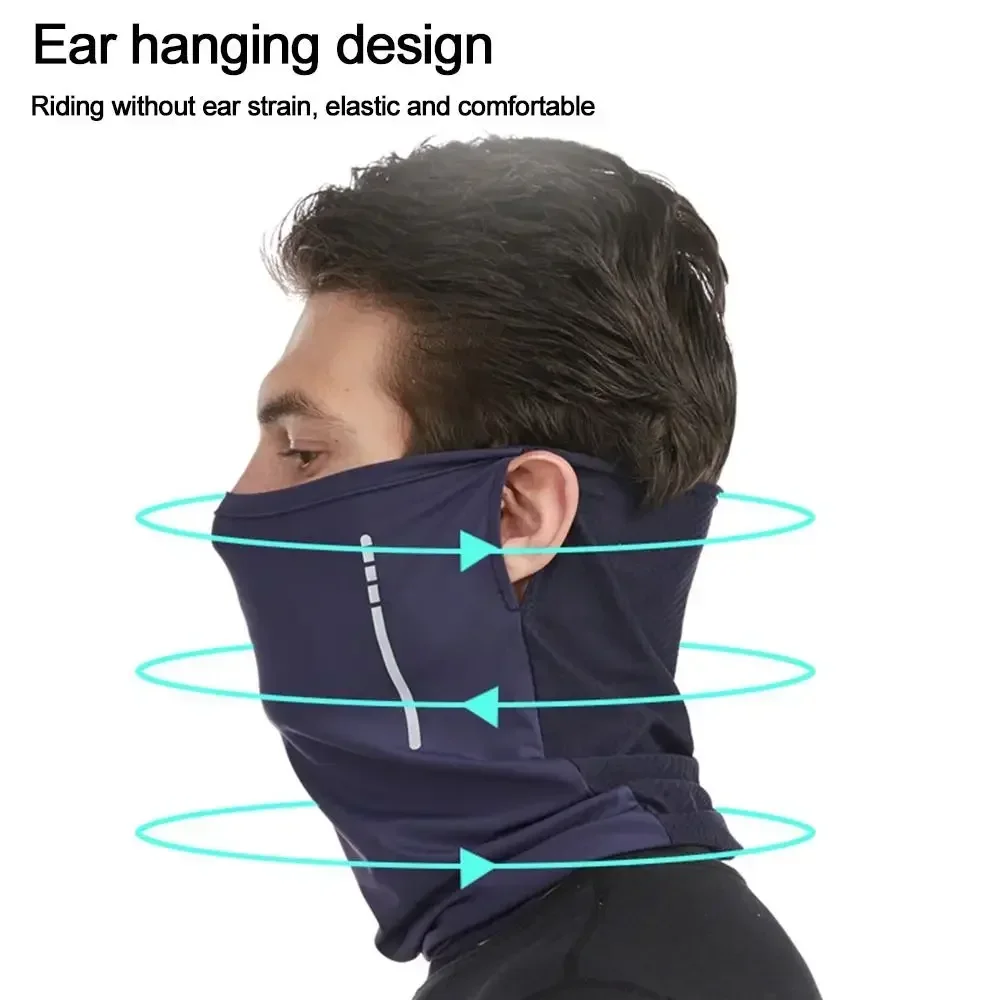 Breathable Polyester Face Scarf for Outdoor Cycling and Motorcycle