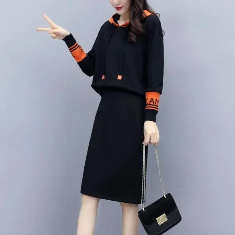 meeting work office desks sets simplicity modern writing executive school desk luxury study cadeira presidente furniture Female Casual Simplicity Letter Spliced Hooded Tops Fashion Elegant Bag Hip Skirt Two Piece Sets Autumn Winter Women's Clothing