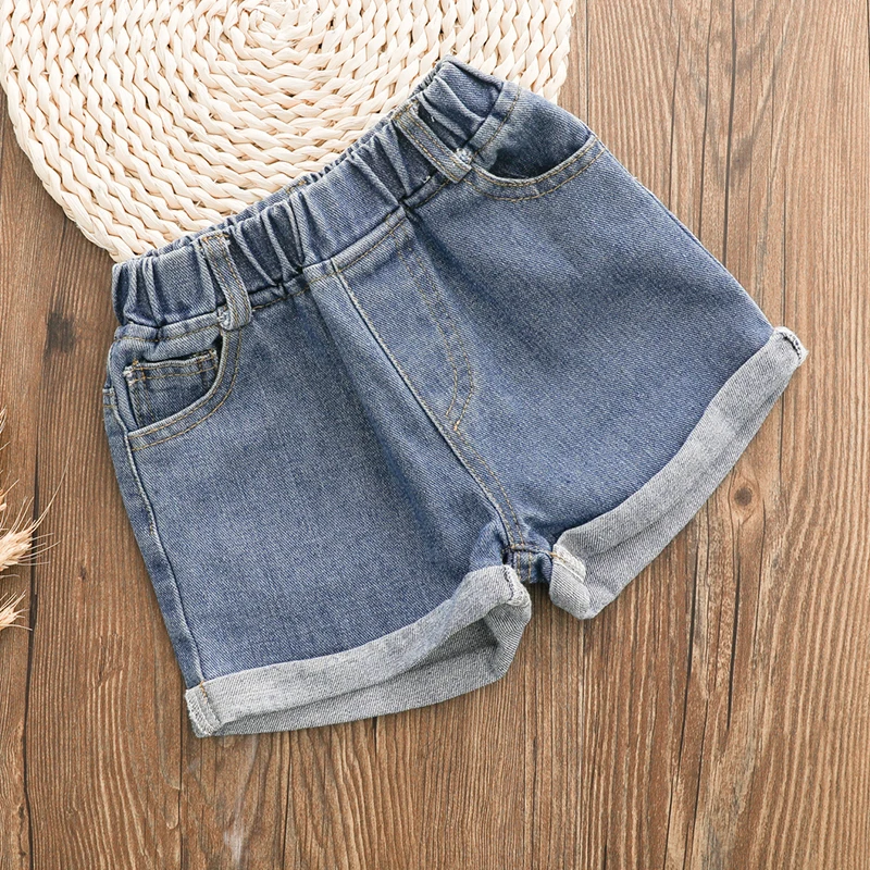 

Fashion girls' hot pants summer cotton shorts jeans 2-10T