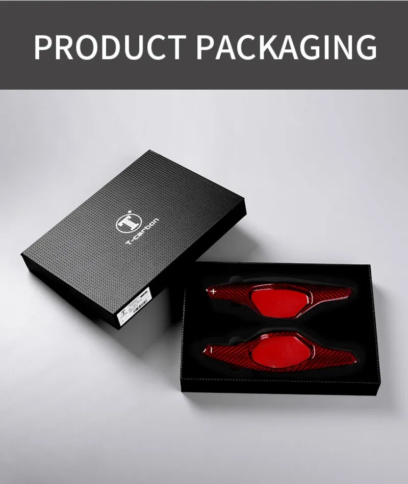 Carbon Fiber Steering Wheel Shift Paddle Extension Shifter For Cadillac XTS XTS5 Paddle Shifters Car Accessories