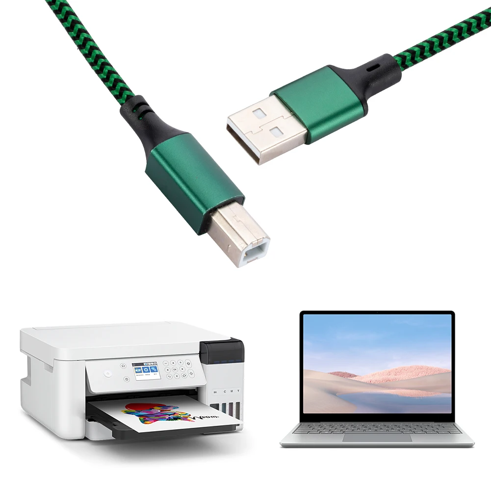 High-Speed USB 2.0 A to B Printer Cable - Male to Male