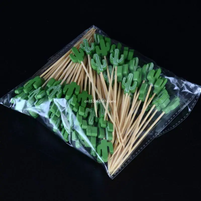 Appetizer Skewers Bamboo Cocktail Picks Toothpicks 100 Pcs food toothpicks bamboo sticks food picks