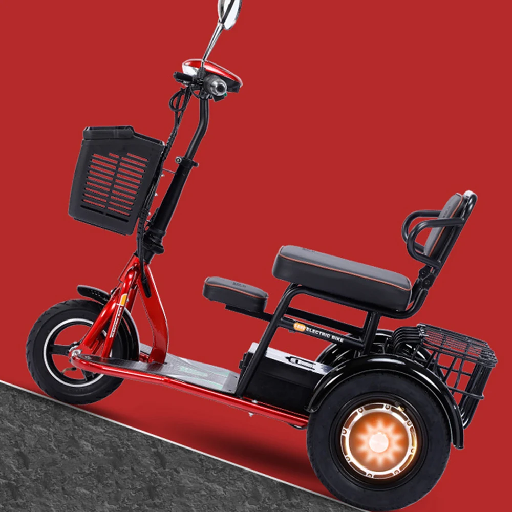 380w Rear Wheel Drive Electric Tricycle Elderly Adults Means Of  Transportation Foldable Auto Tickshaw - AliExpress