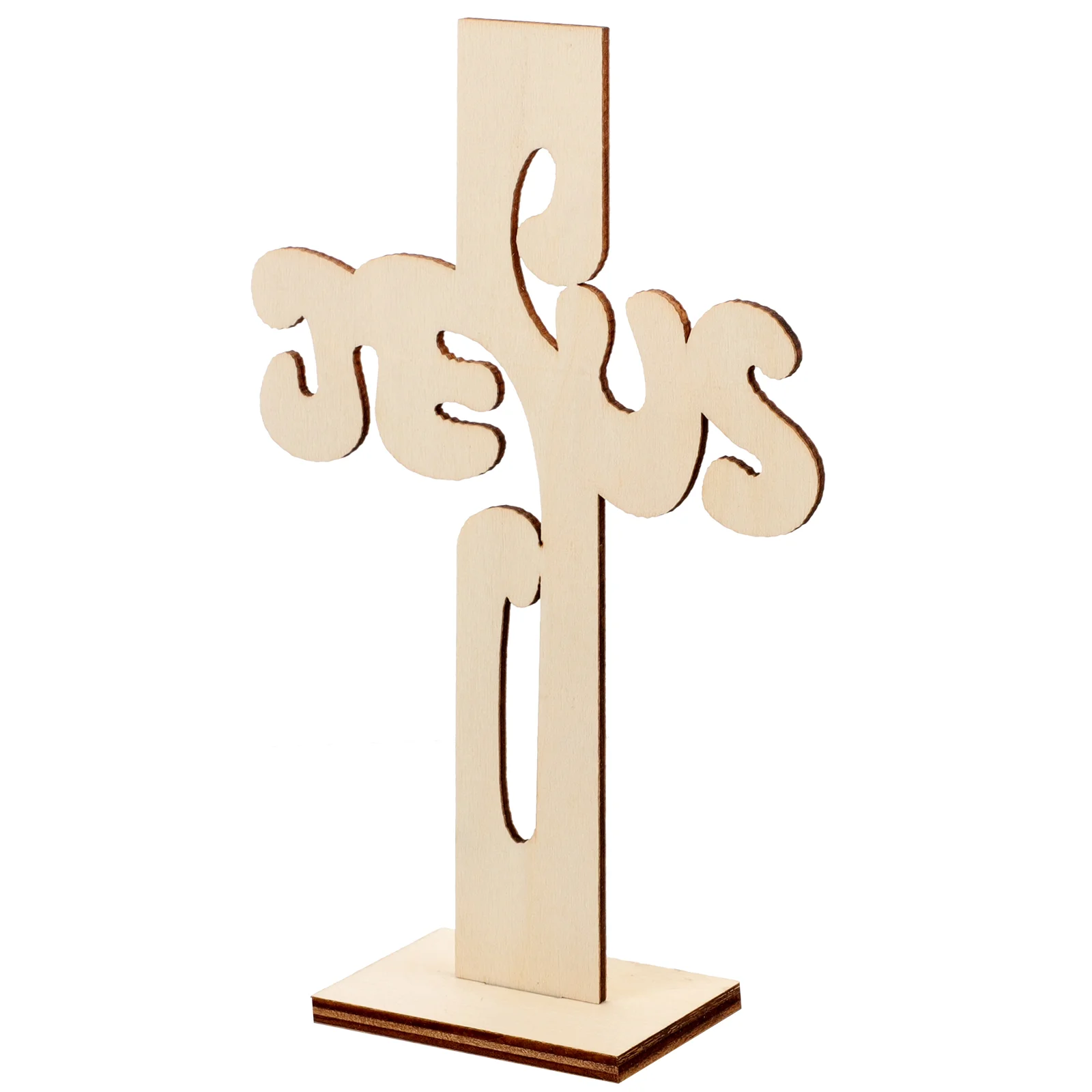 

Wooden Cross Garniture Wooden Cross Decor Cross Figurine Decorative Cross Craft