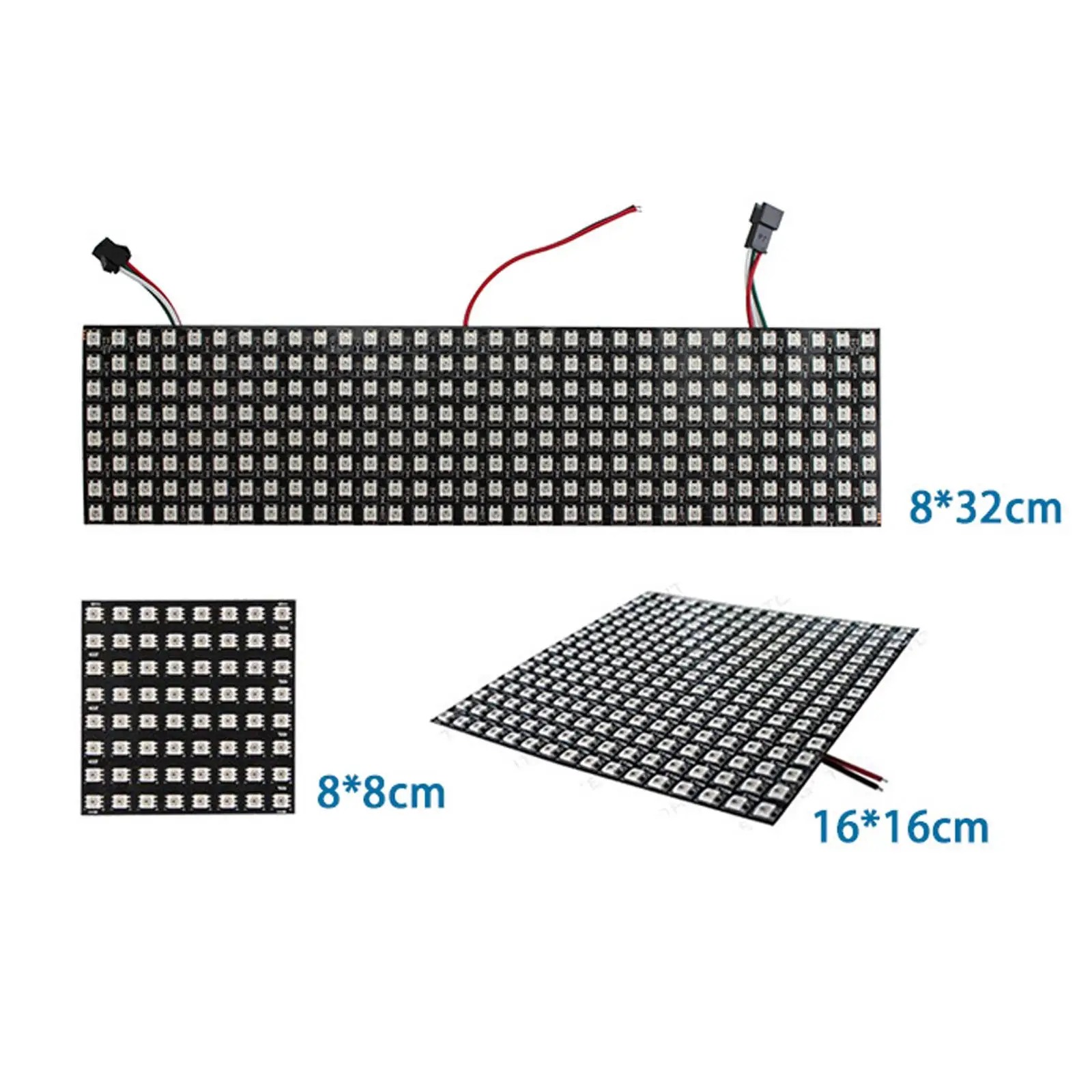LED 픽셀 매트릭스 패널 스크린 WS2812B 유연한 이미지 비디오 텍스트 디스플레이