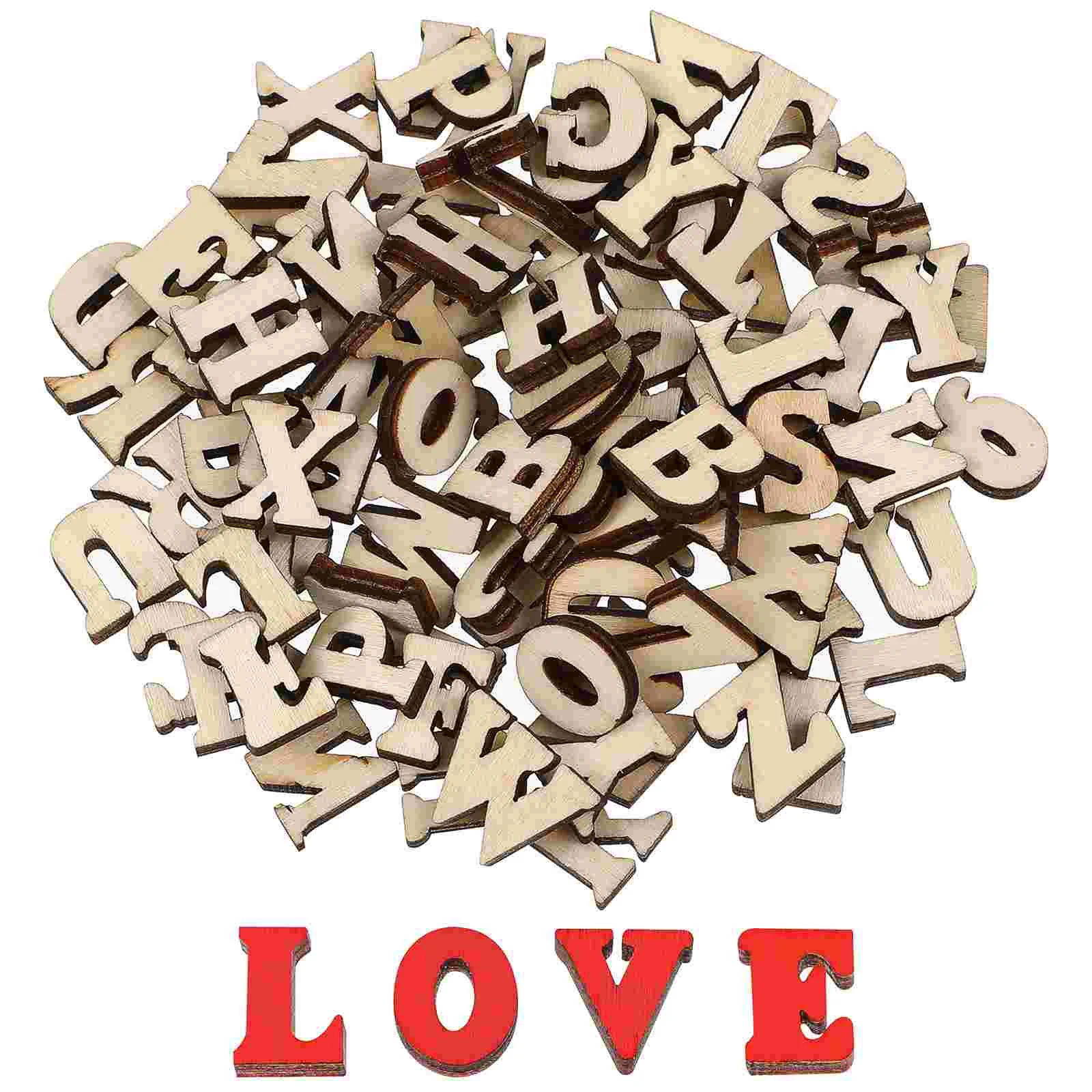 

Wood Alphabet Letters Unfinished Wood Letter Slices A-Z Wood Pieces 15Mm Diy Wooden Alphabet Spelling Educational Kits Arts
