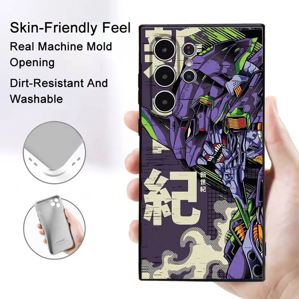 Neon Genesis Evangelion-Inspired Non-Slip Full Cover Soft Phone Case