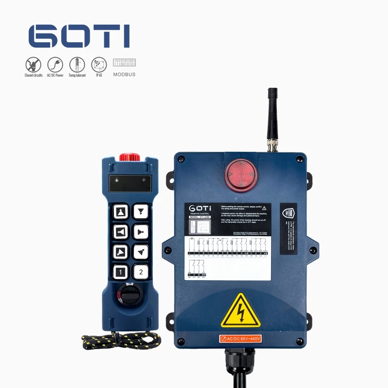 

Two-speed Industrial Remote Control GT-LD08 8 Button Switch Bridge Crane Lift Wireless CD AC DC 18-440V