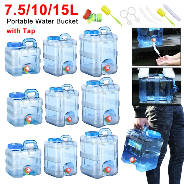 7.5/10/15l מיכל מי שתייה עם לילית מים ליריעה מיכל גדולה נפח אחסון מים קיבולת גדולה לרכב 1