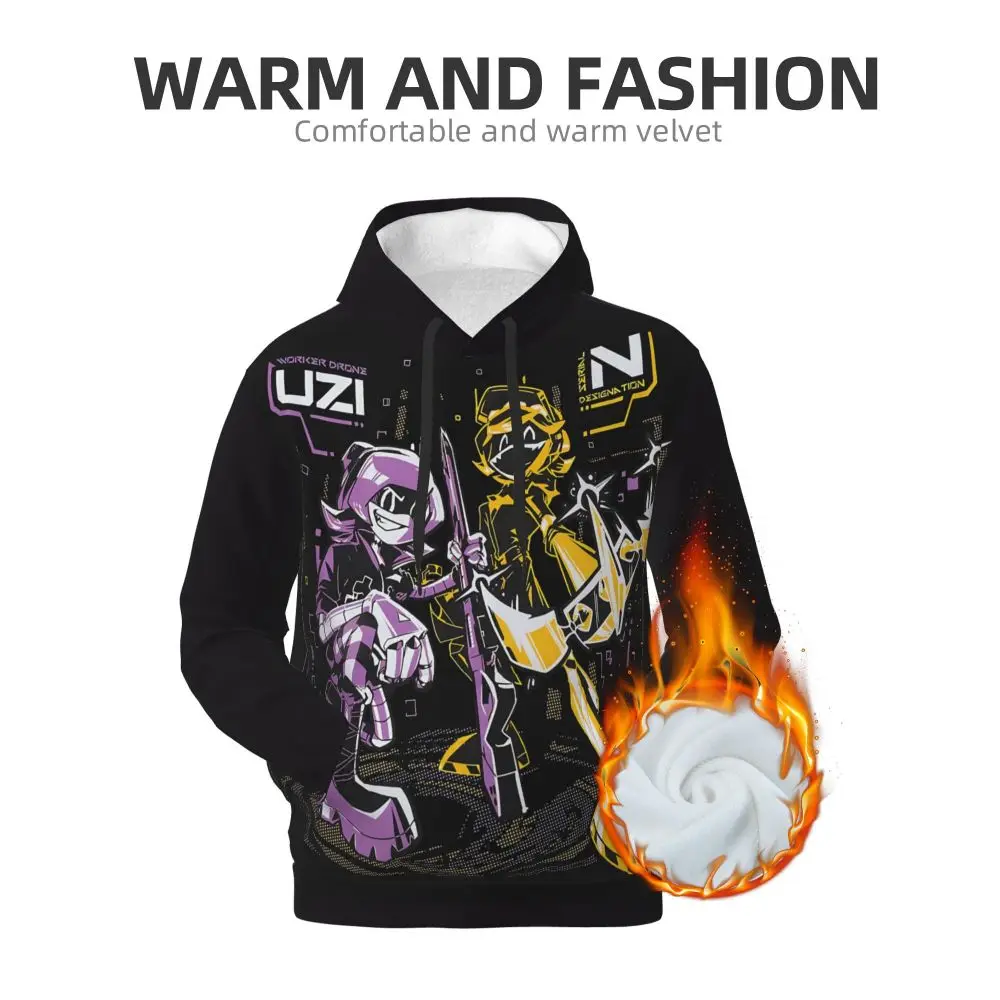 Murder Drones Casual Hoodies Man Science Fiction Animation y2k Cool Pullover Hoodie Autumn Fashion Sweatshirts Oversized Tops