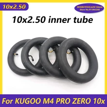 Neumático interno para patinete eléctrico KUGOO M4 PRO Zero 10x, tubo interno de 10 pulgadas, 10x2,5, 255x80, accesorios de neumático
