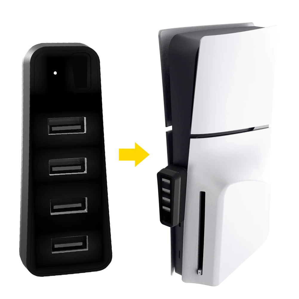 Per Ps Slim Console Usb Hub Usb 2.0 Hub Charger Extender Porta Caricabatterie Ad Alta Velocità Adattatore Usb Fper Sony Ps5 Slim Console